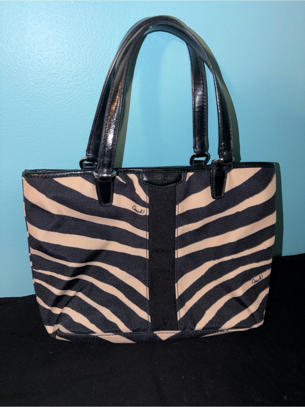 Coach Zebra Mini Tote